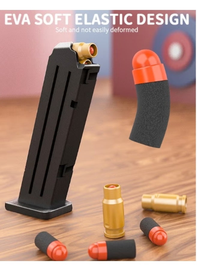 الواحة-TH مسدسات ألعاب برصاص إسفنجي، مسدس غلوك برصاص إسفنجي متواصل، مسدس ألعاب رغوي، ألعاب إطلاق نار، مسدسات ألعاب للأطفال برصاص إسفنجي مع رصاصة إسفنجية من مادة إيفا - Image 4